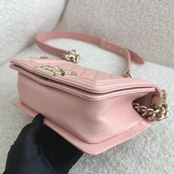SOLD Chanel Small Leboy 20cm Pink Caviar GHW series 29 - Picture 11 of 13